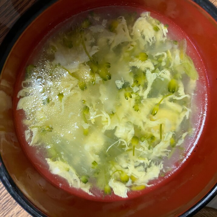 冷凍ブロッコリーと卵のふわふわスープ